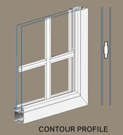 Grids Contour Inside Glass