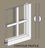 Grids Contour Outside Glass