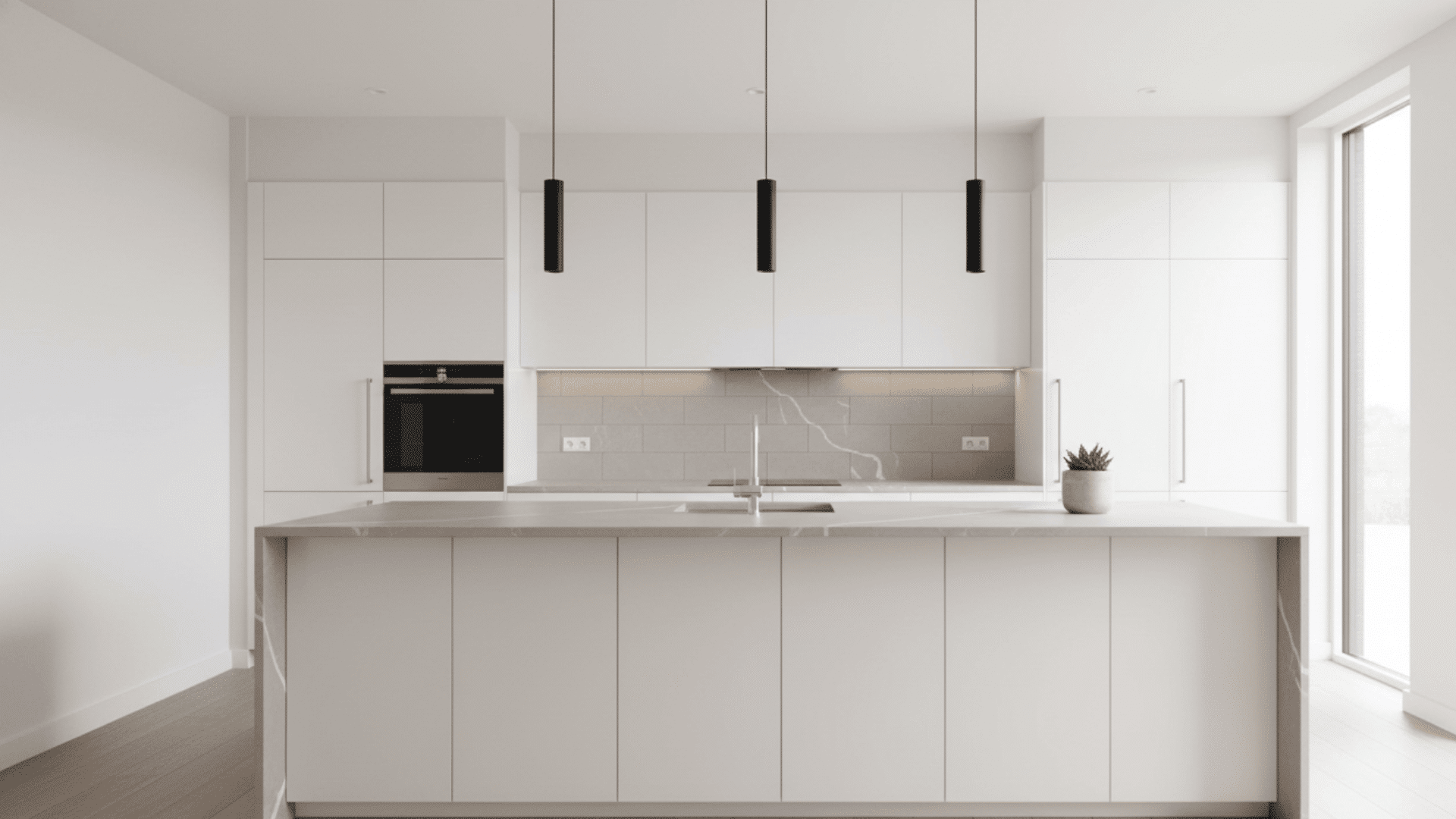 Flat Panel Slab Cabinets