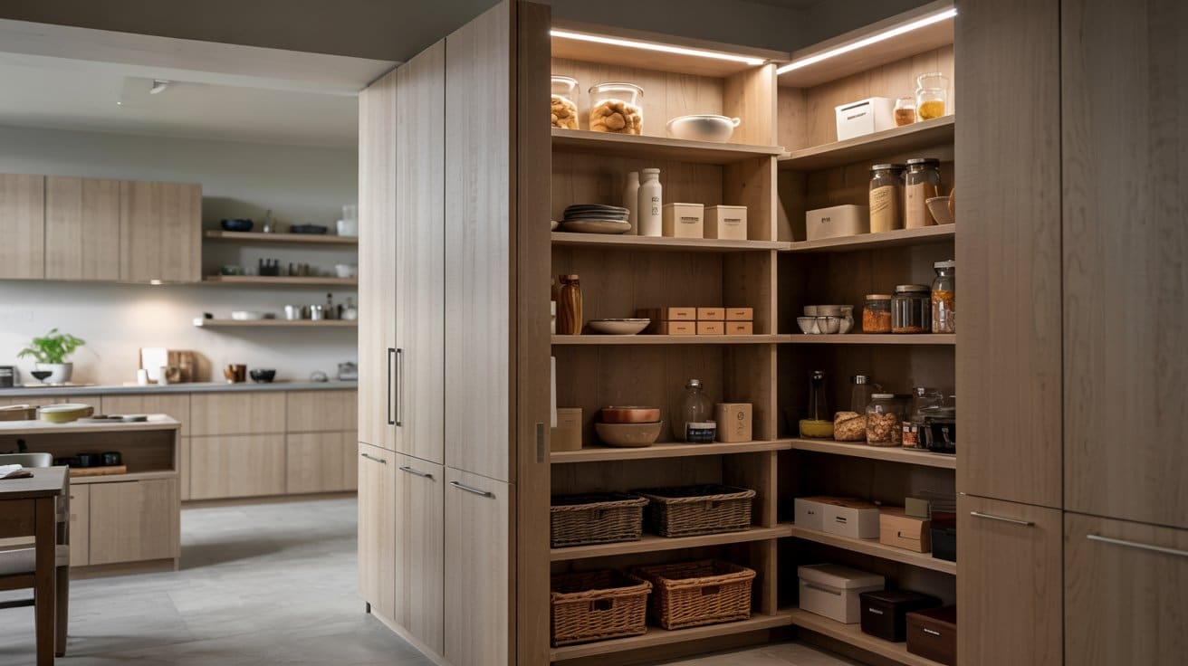 Hidden Walk-In Pantry