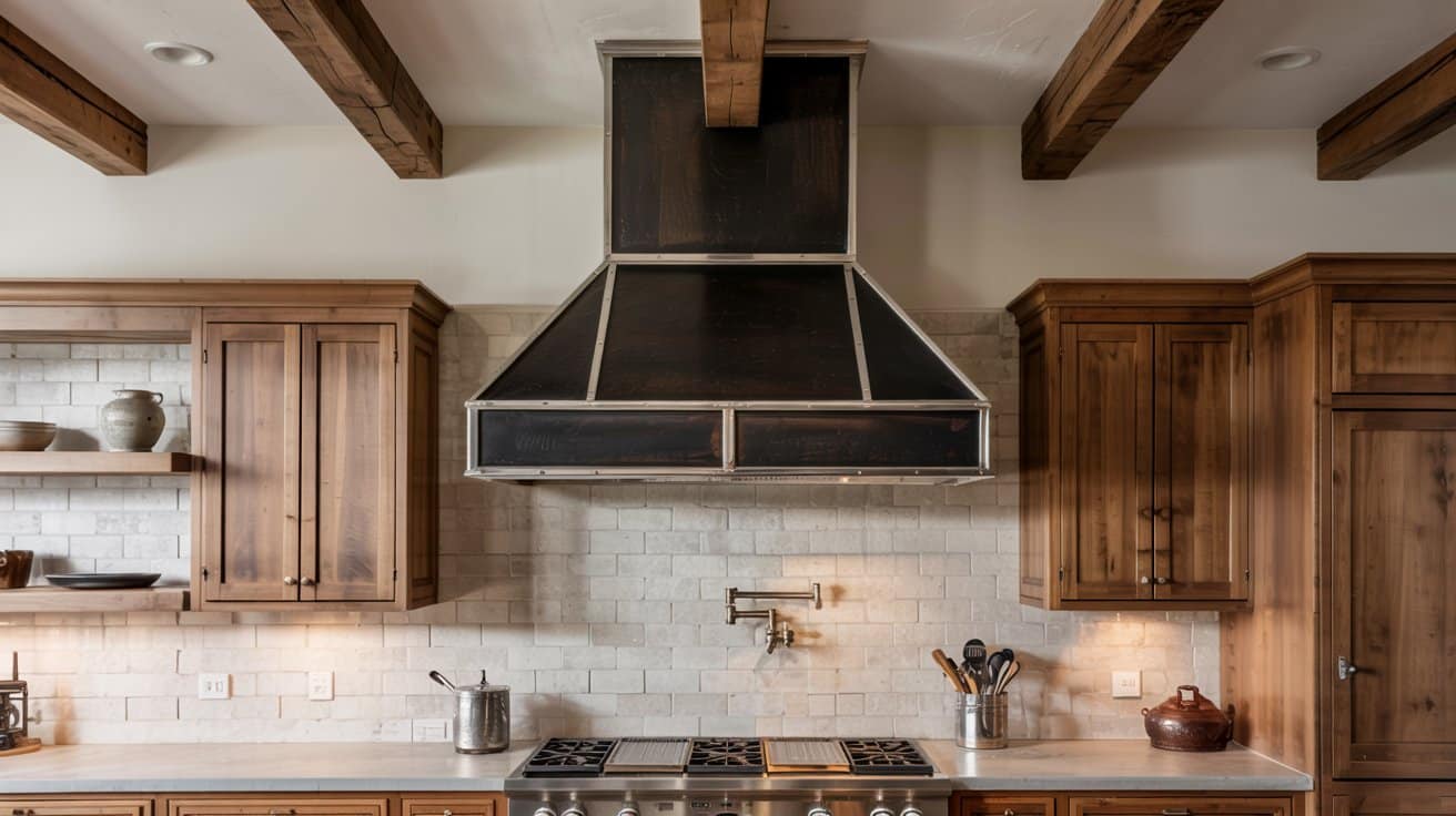 Industrial Range Hood as Focal Point