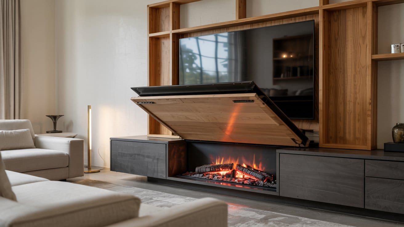 Install a Retractable TV Lift Inside a Cabinet or Mantel