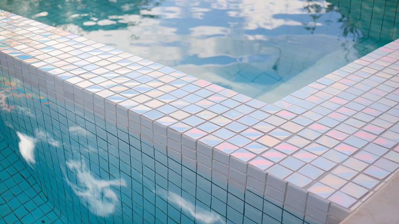 Iridescent White Glass