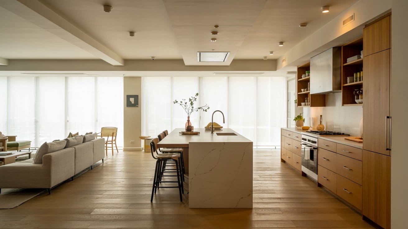 Open-Concept Living-Kitchen Combo