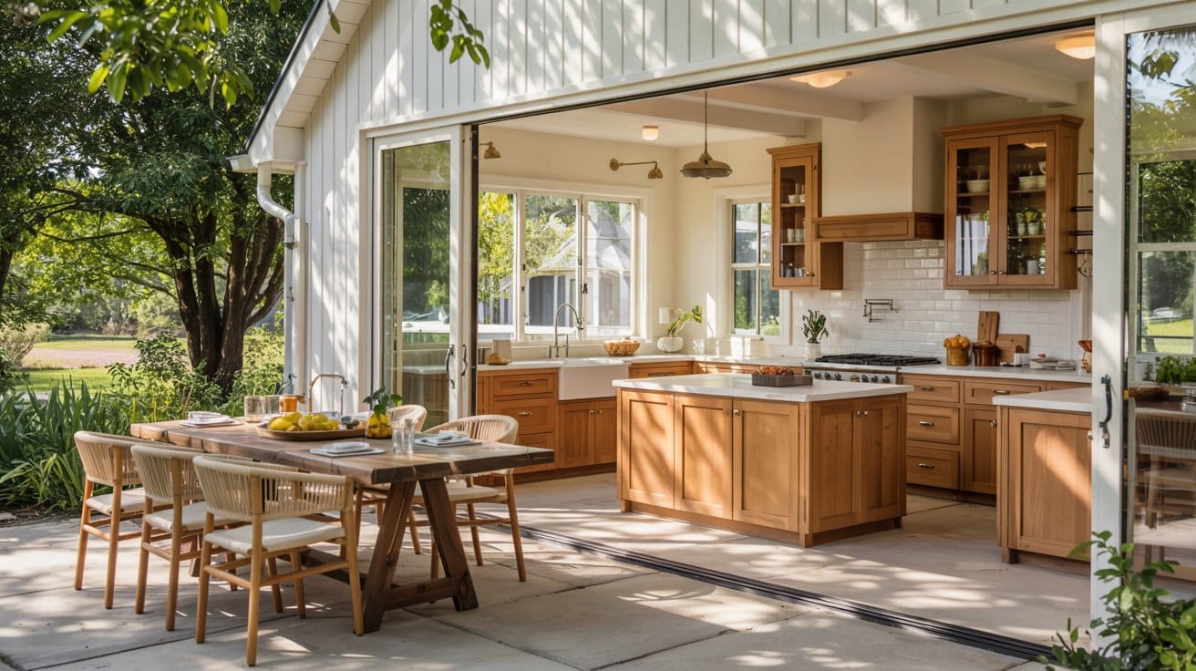 Outdoor-Connected Kitchen Space