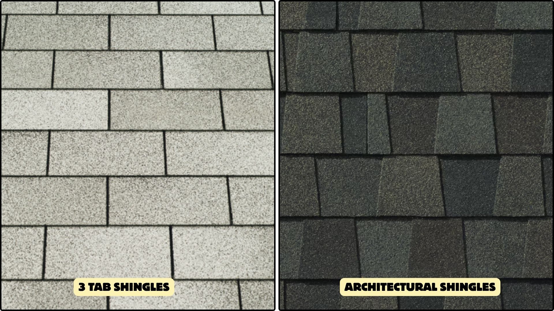 architectural shingles vs three tab