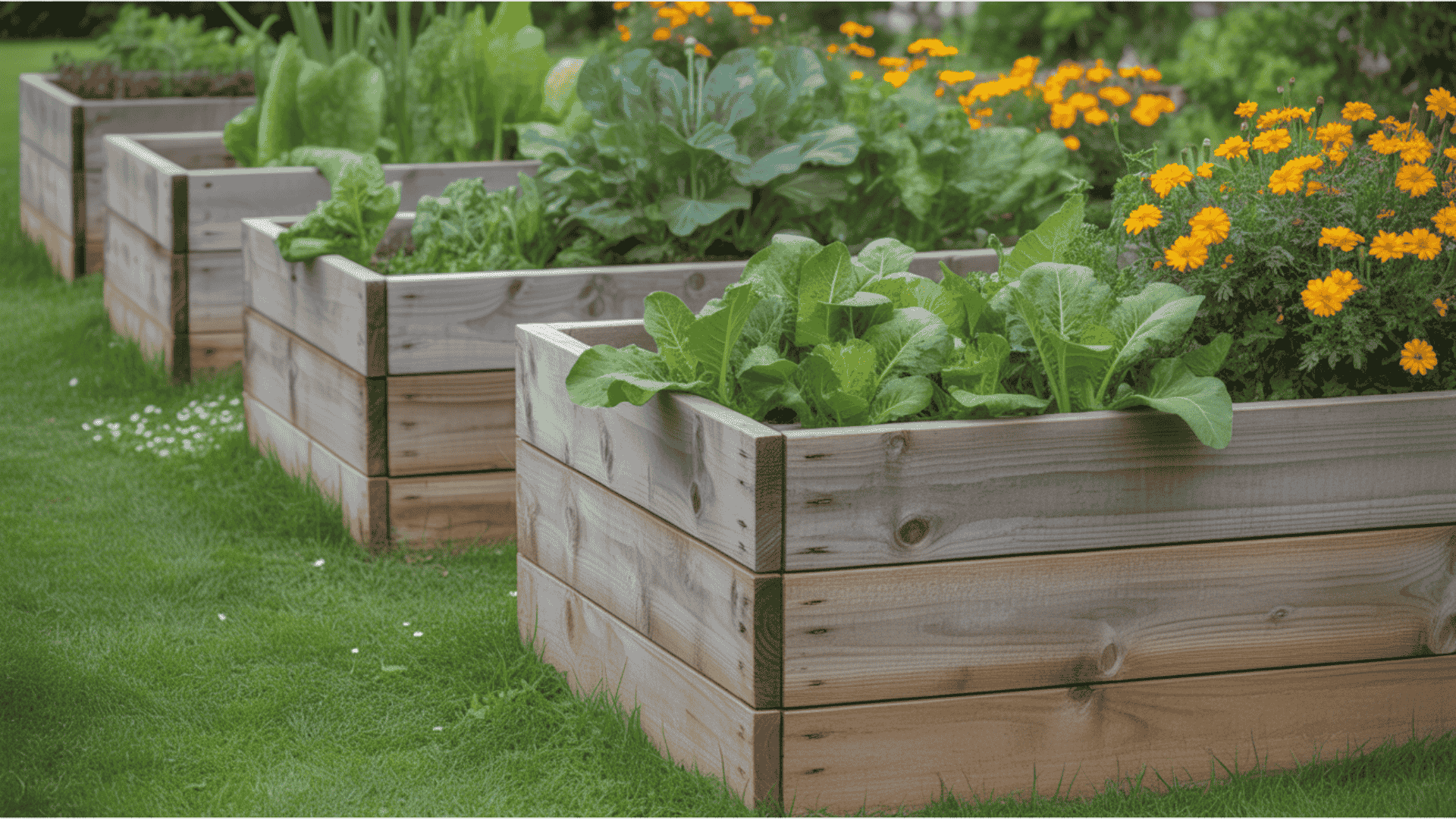 diy raised garden bed layers