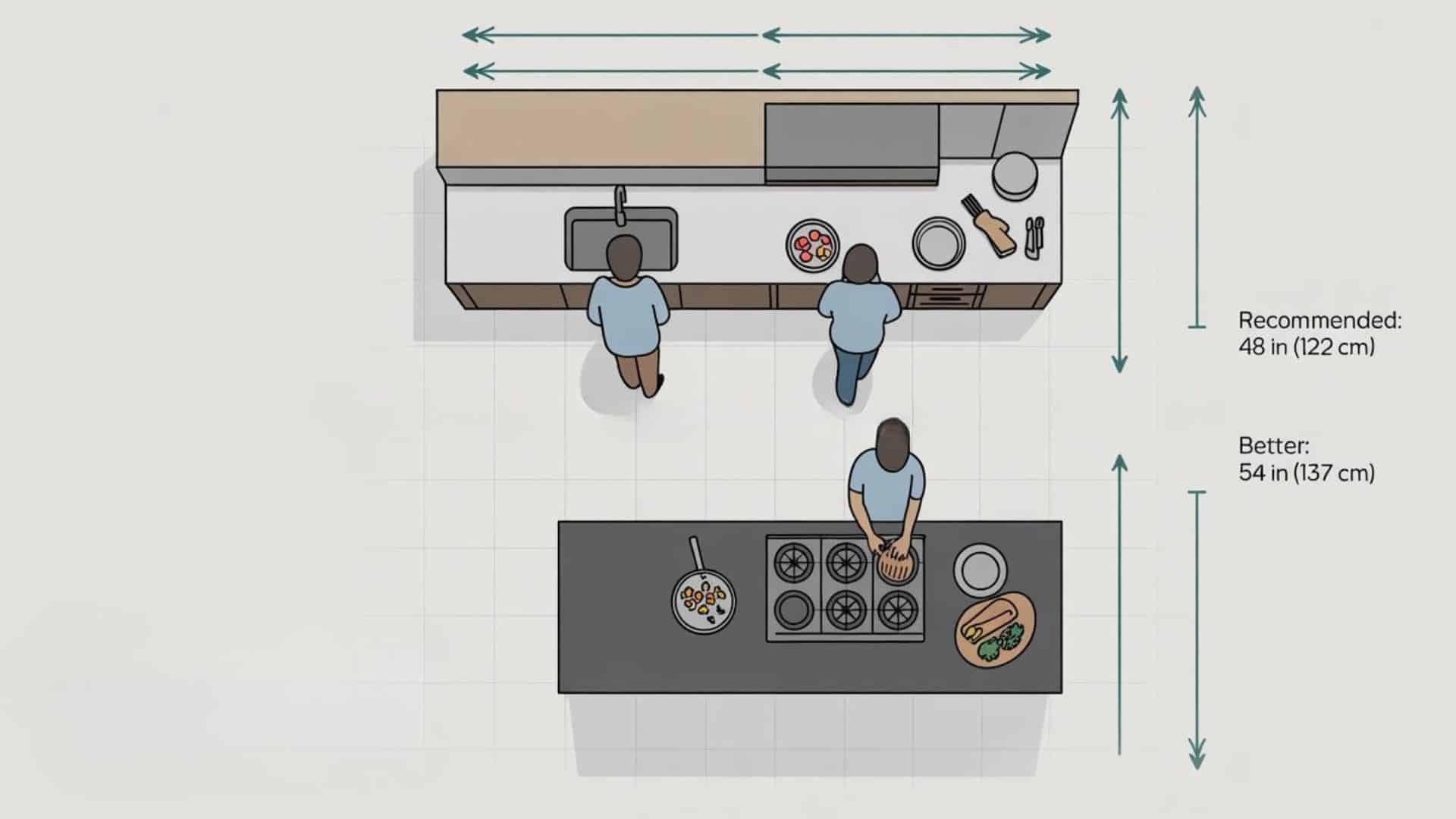 for two cook kitchen