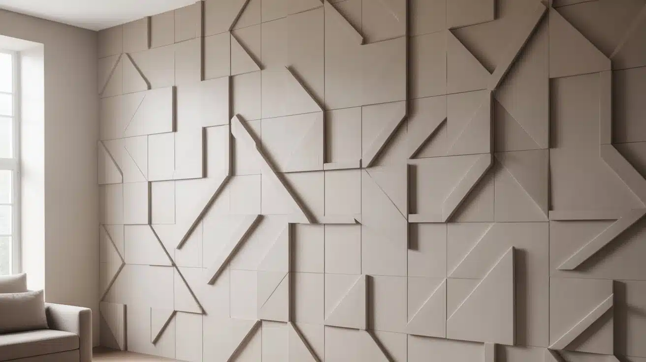 geometric patterened paneling