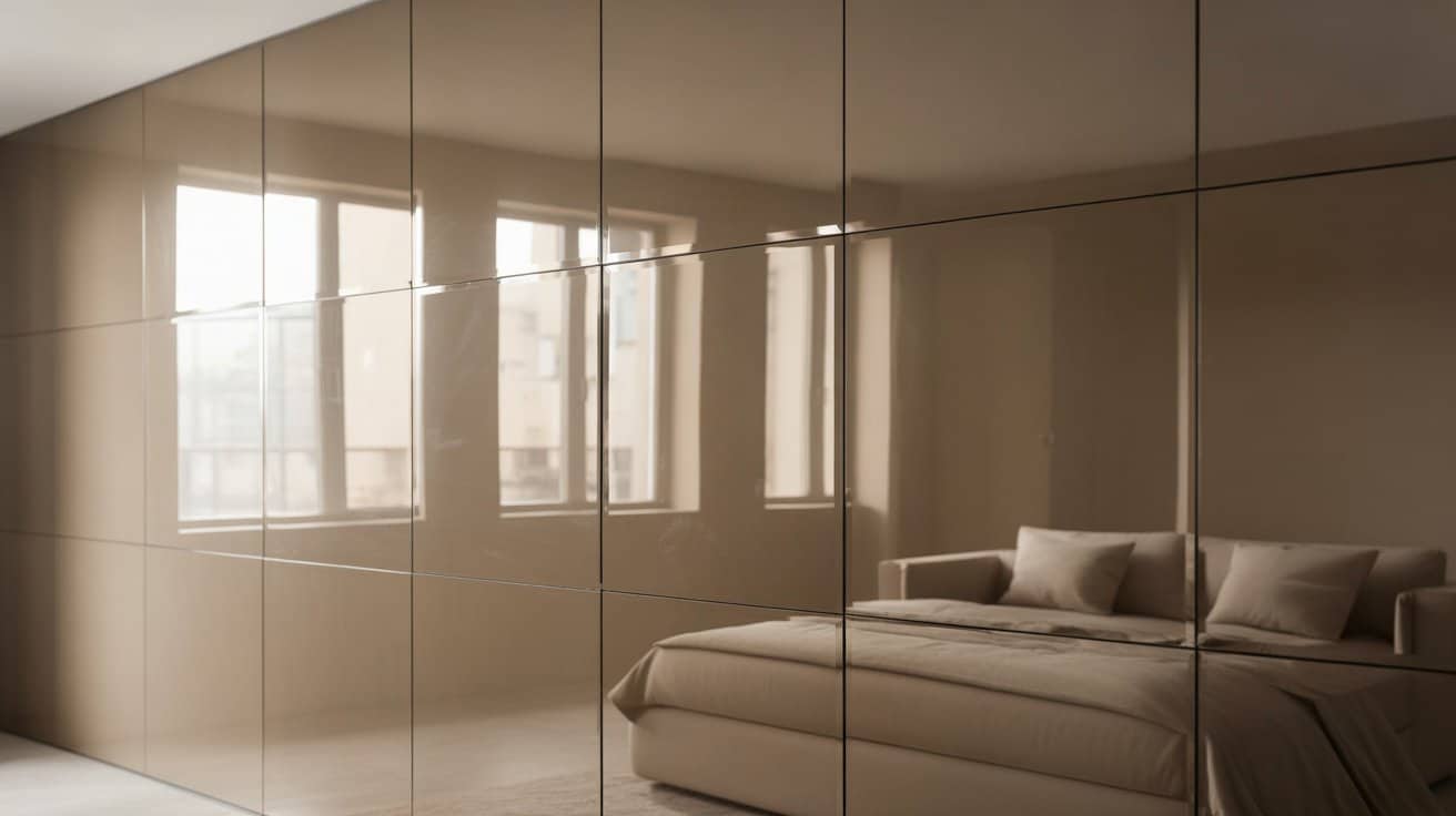 high gloss glass paneling