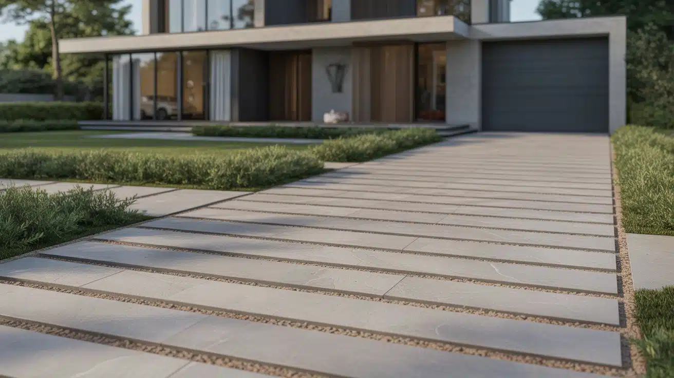 linear stone slabs