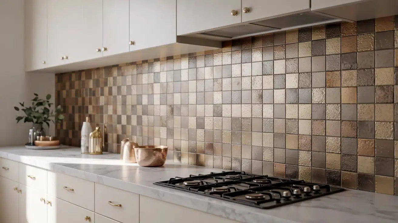 metallic tiles