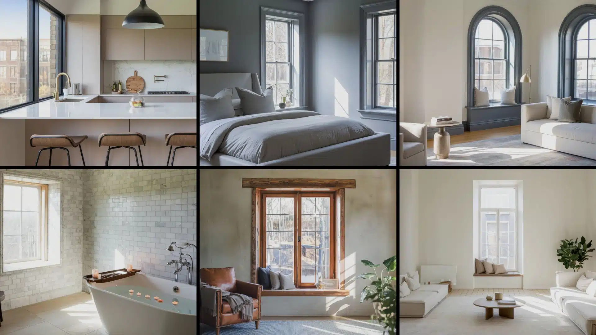modern window trim