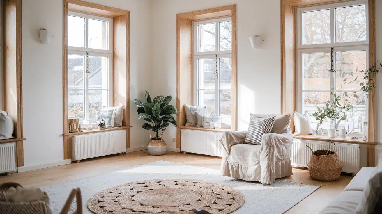 natural oak trim