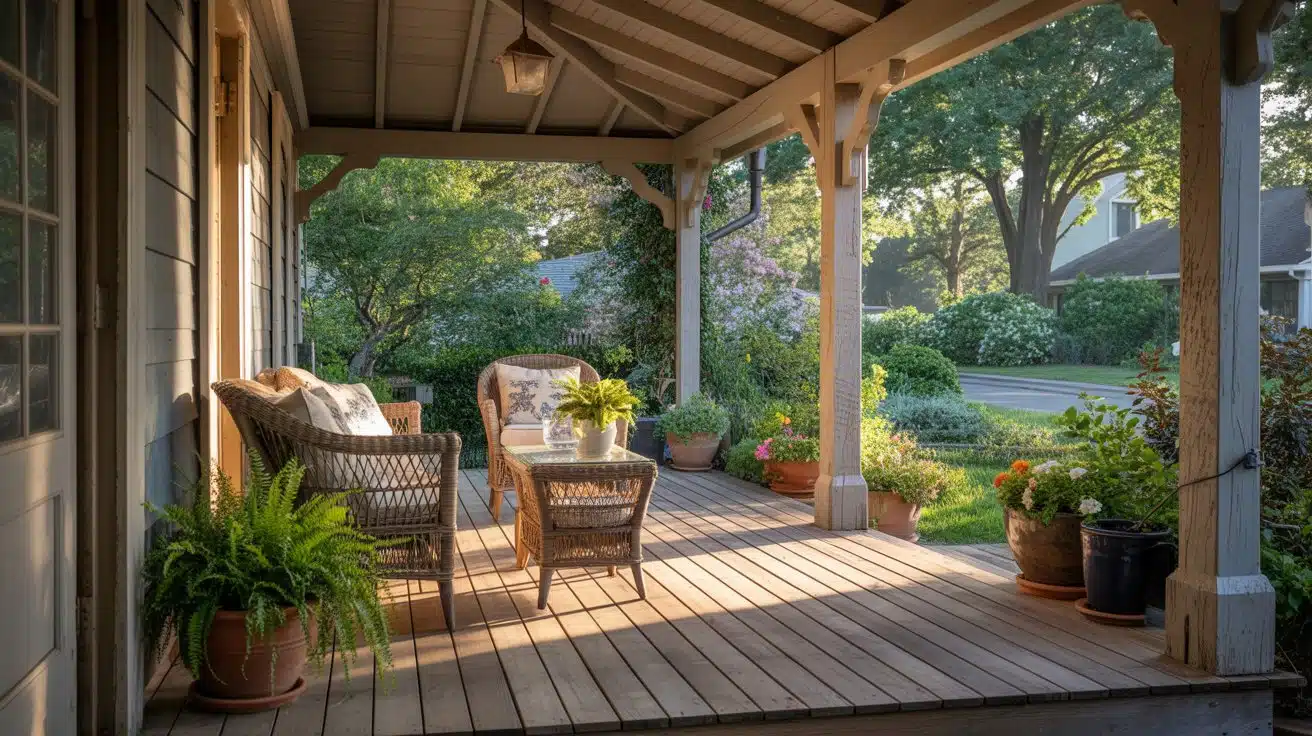 open or covered porch