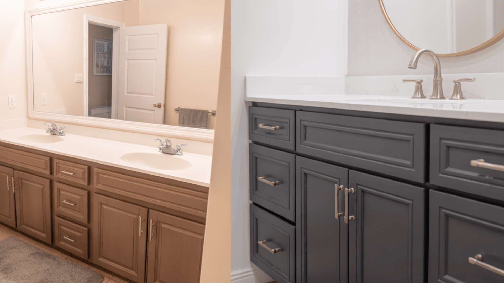 paint your vanity cabinet