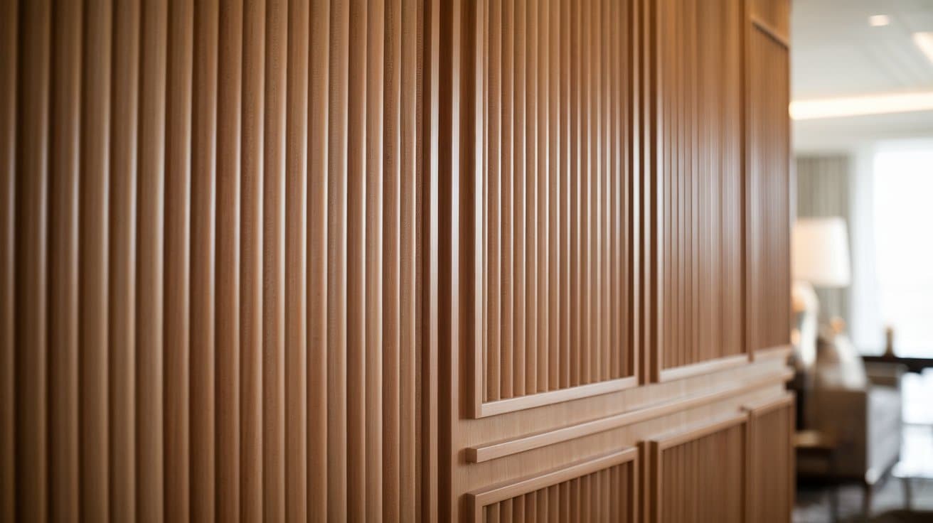 reeded wall paneling