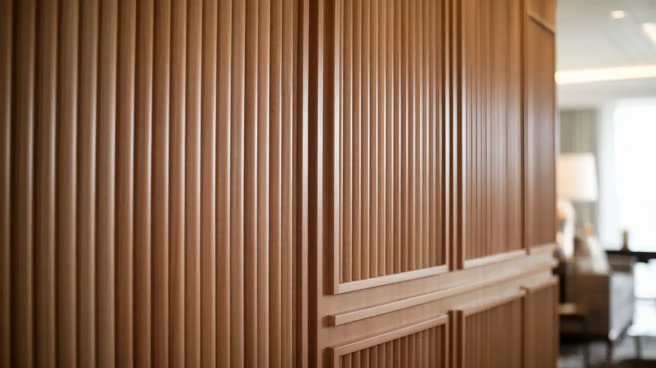 reeded wall paneling