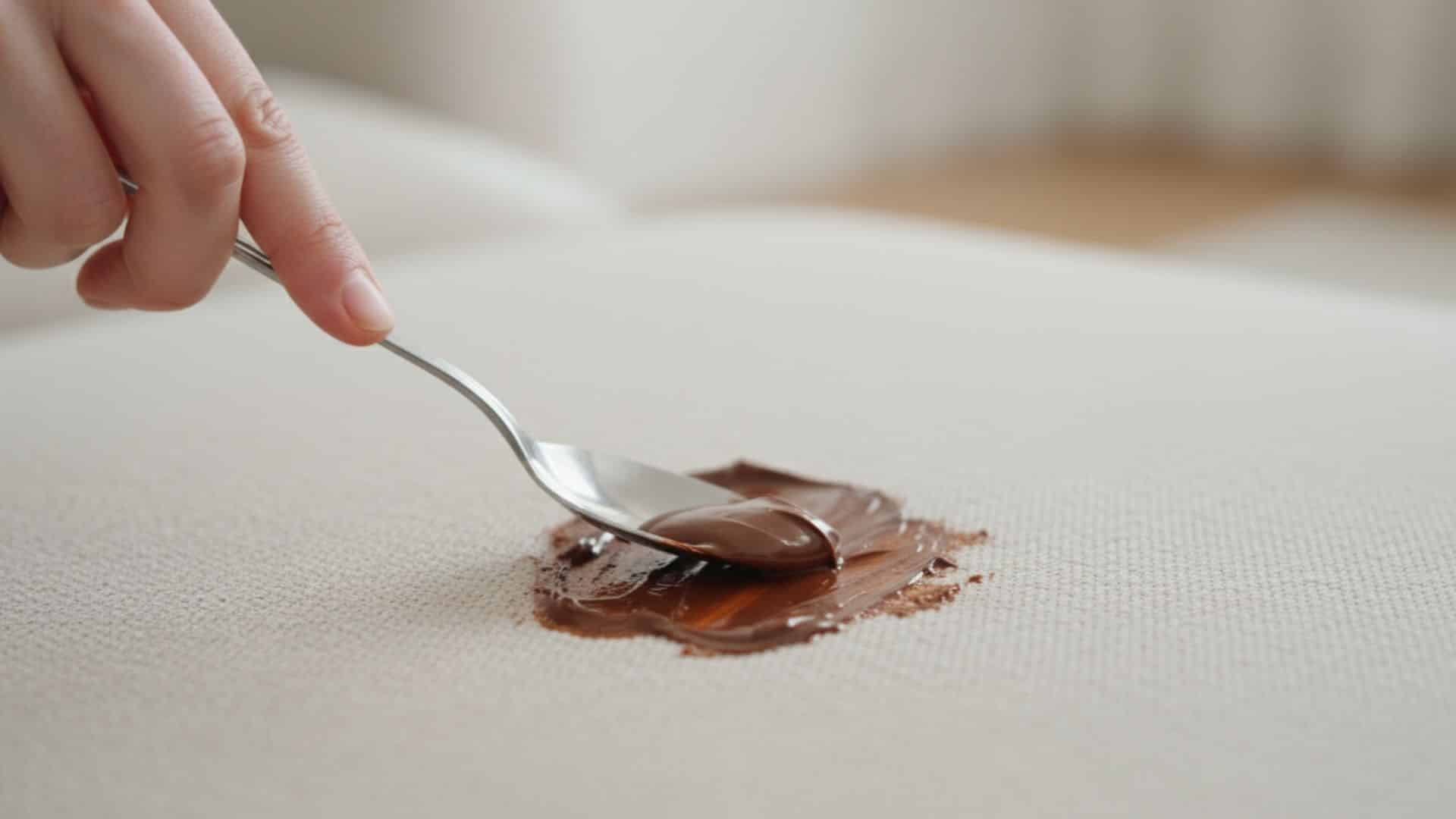 remove excess chocolate