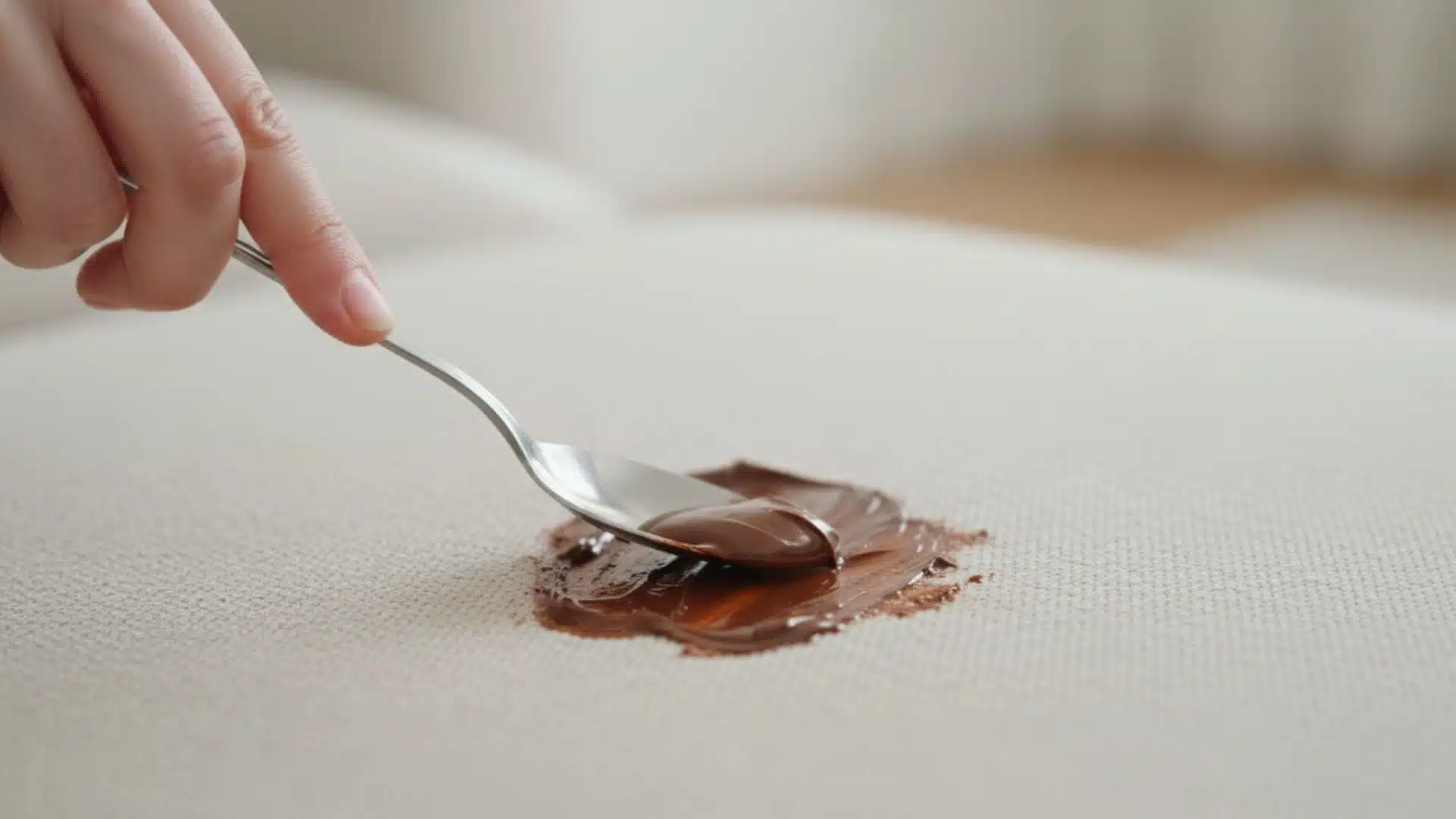 remove excess chocolate