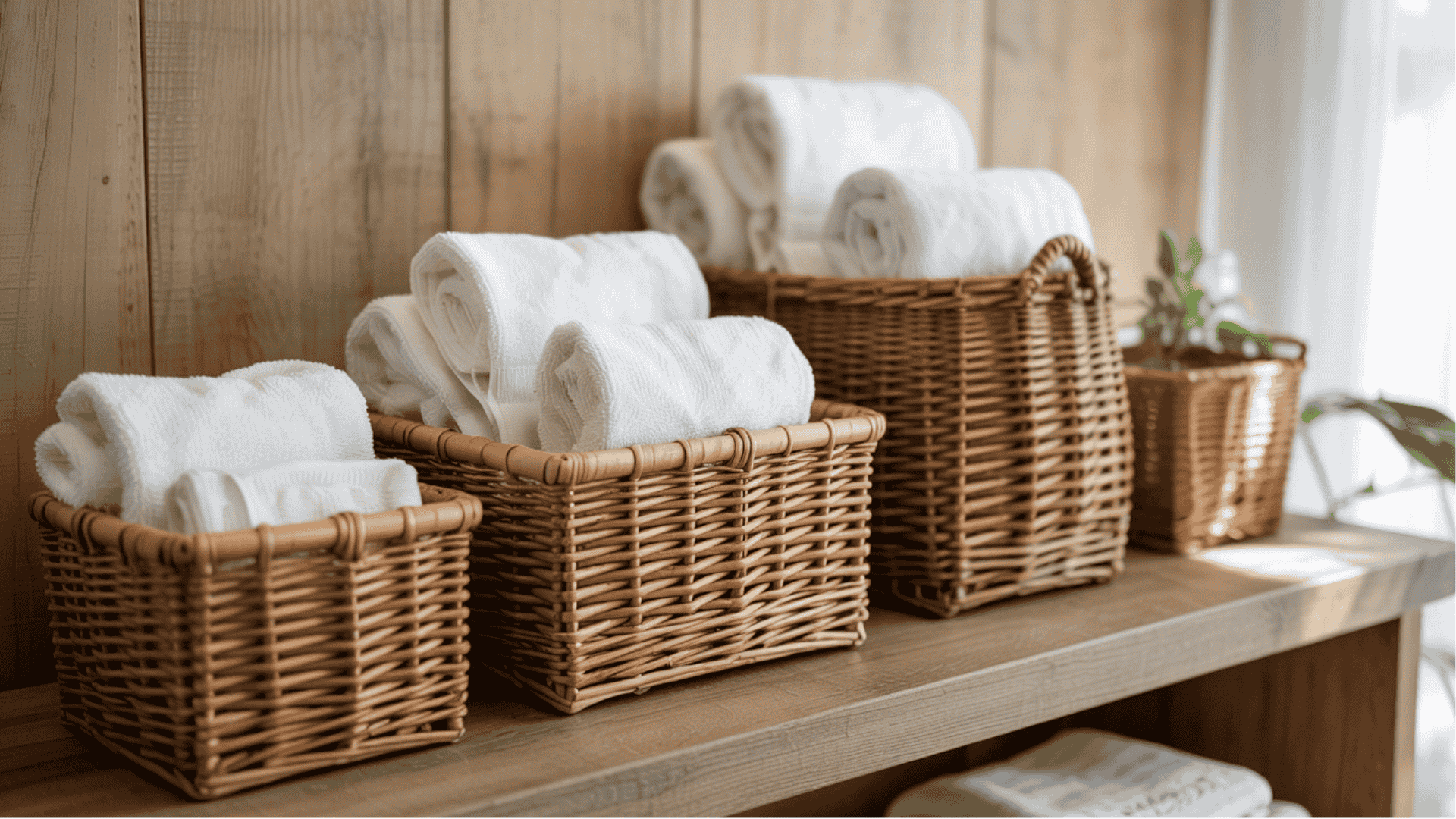 repurpose baskets and crates