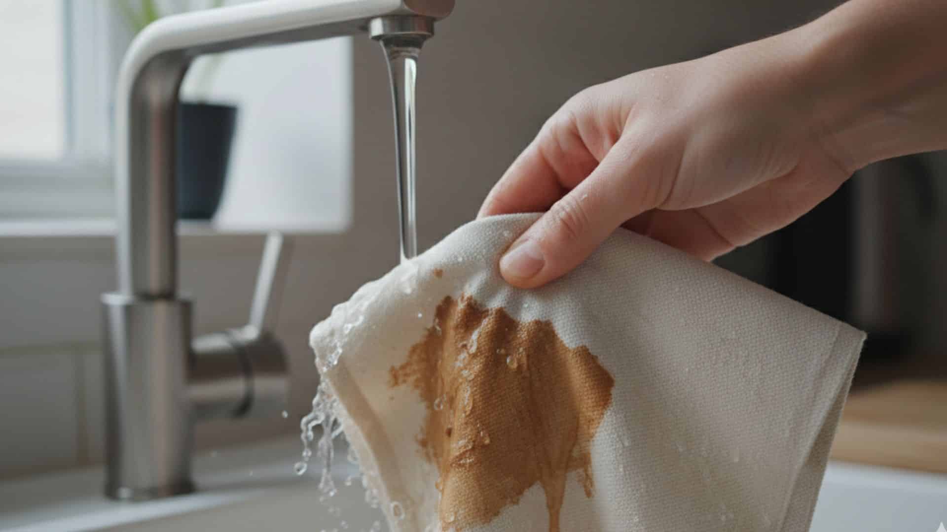 rinse with cold water