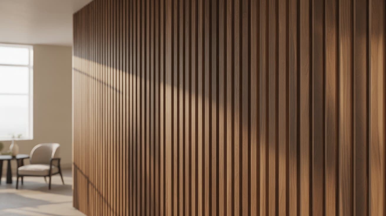slatted wall paneling