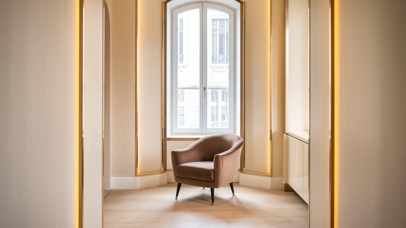 slim brass inlay trim