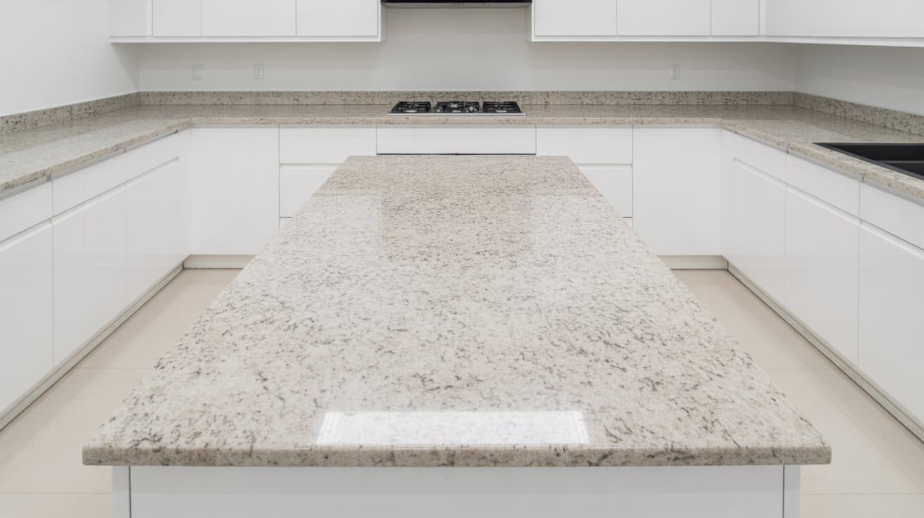 white and cream granite