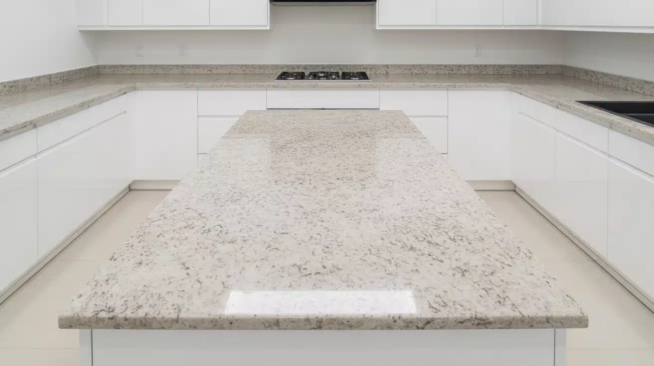 white and cream granite