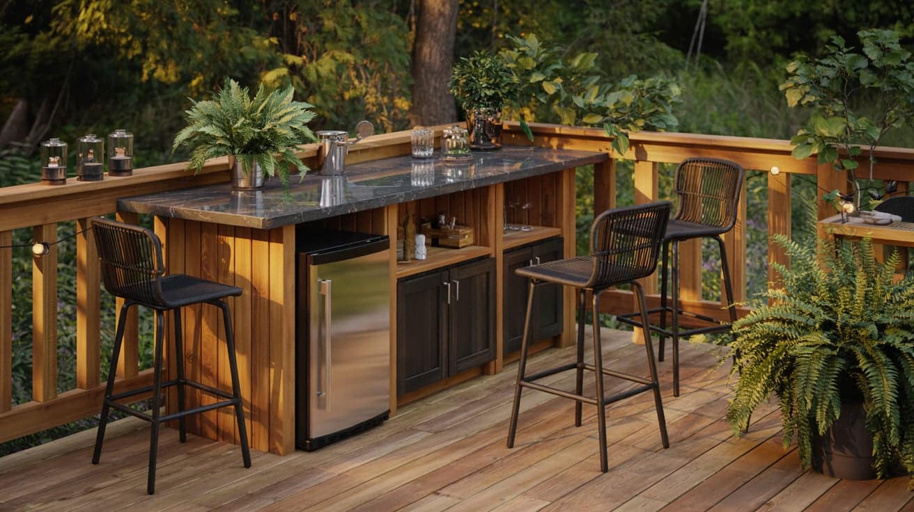 Built In Bar Deck