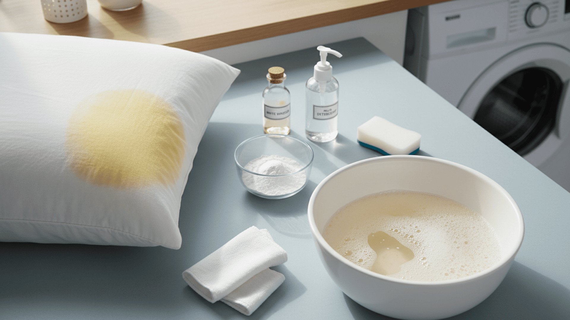 How to Remove Yellow Stains From Pillows