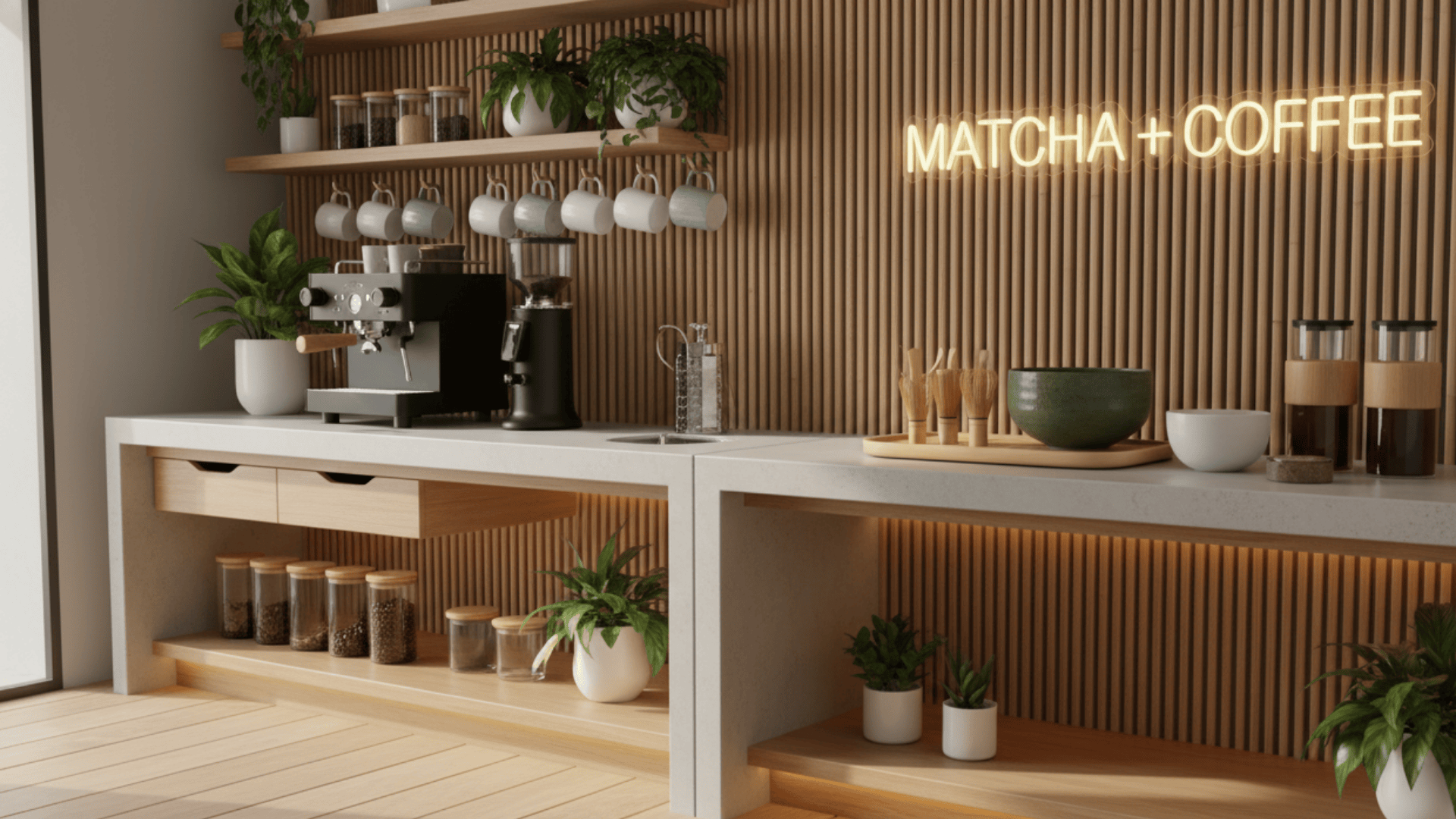 Matcha Coffee Combo Station