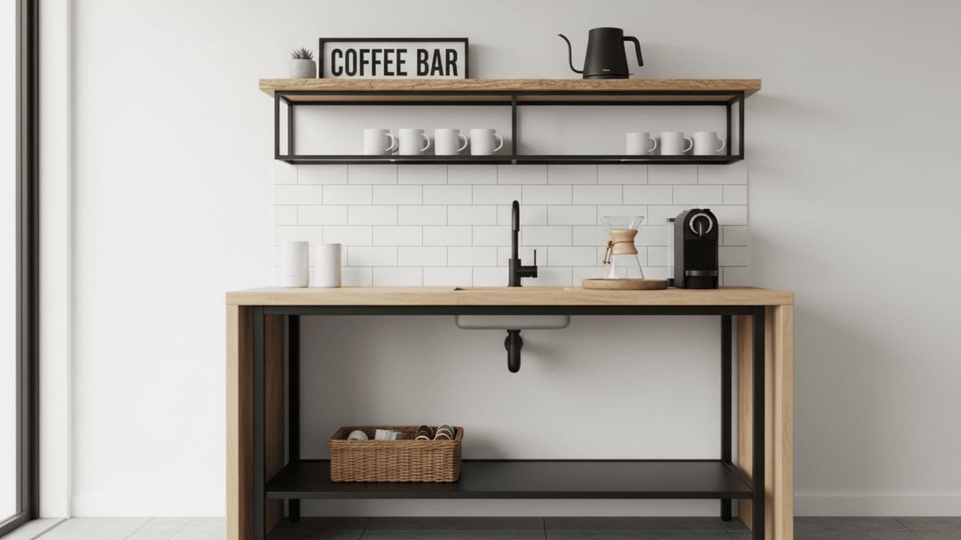 Modern Farmhouse Coffee Bar