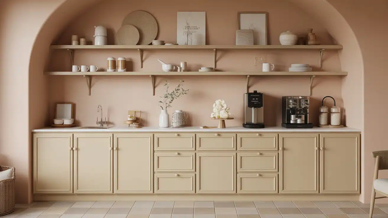 Neutral Tone Coffee Station