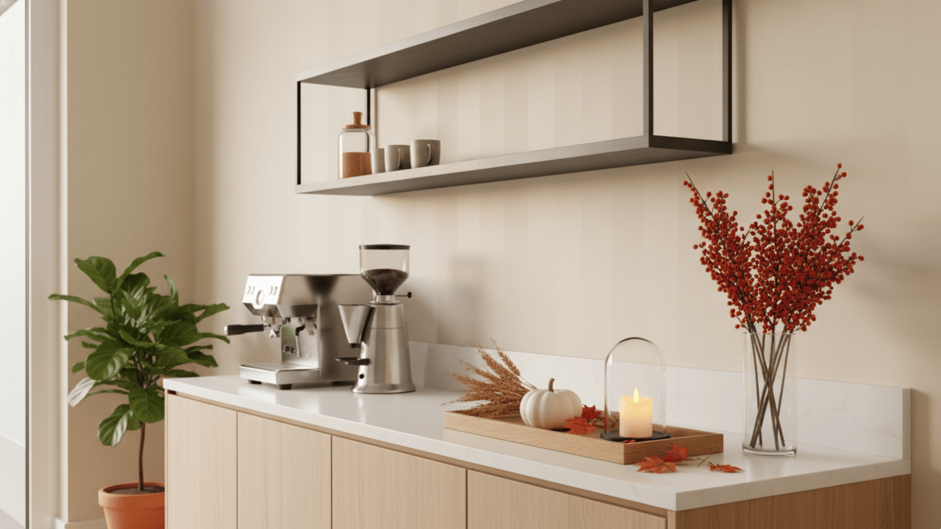 Seasonal Display Coffee Bar