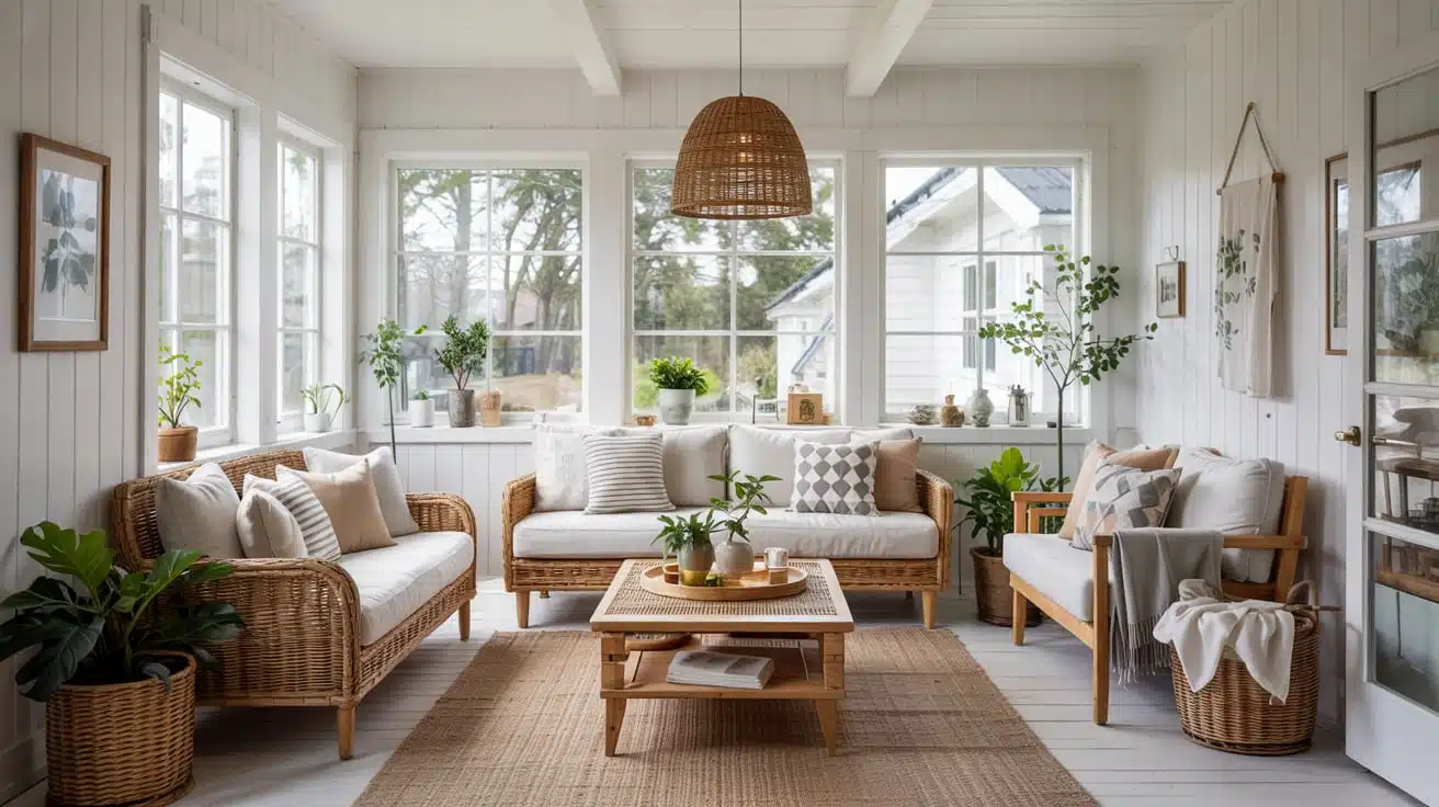 Scandinavian Inspired Sunroom