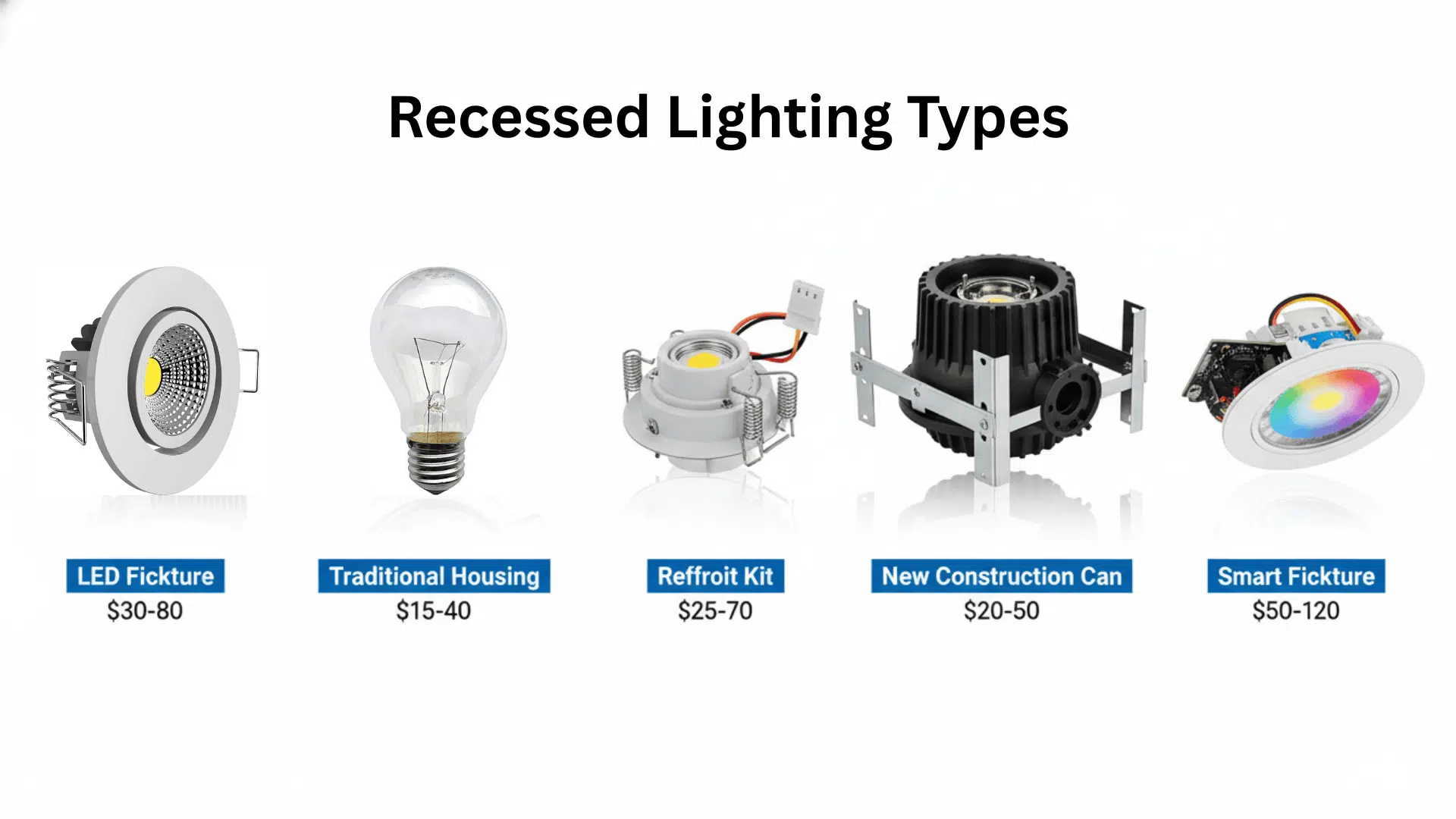 Types of Recessed Lighting Fixtures