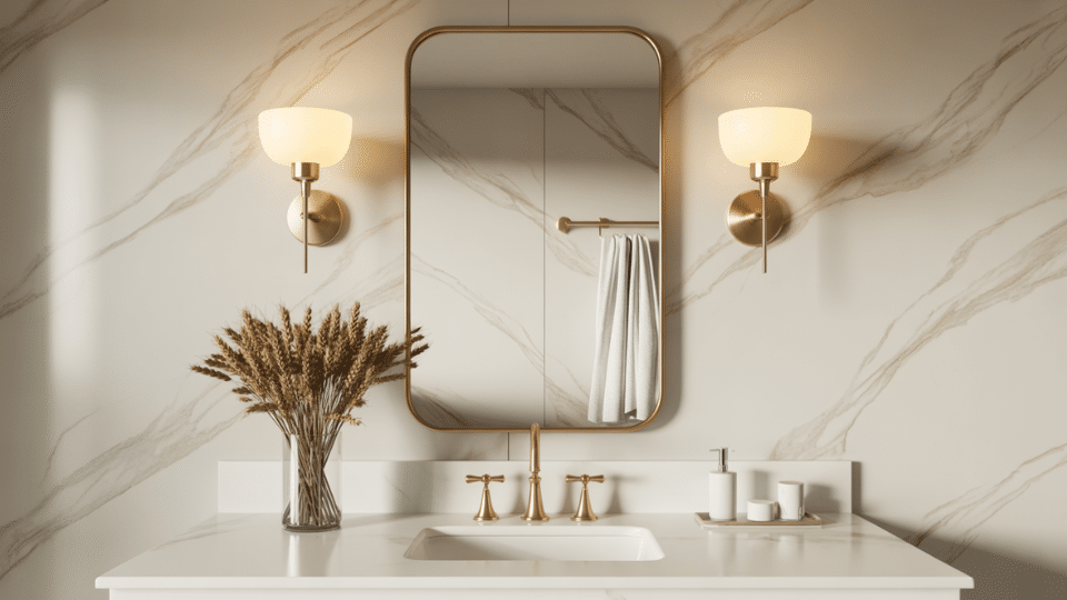 calculate perfect bathroom mirror size