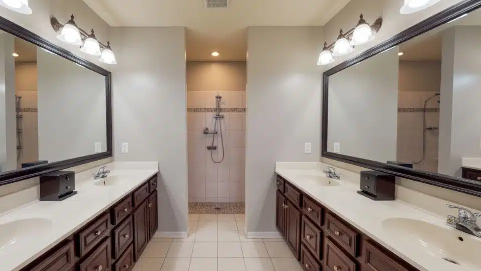 double vanity layout