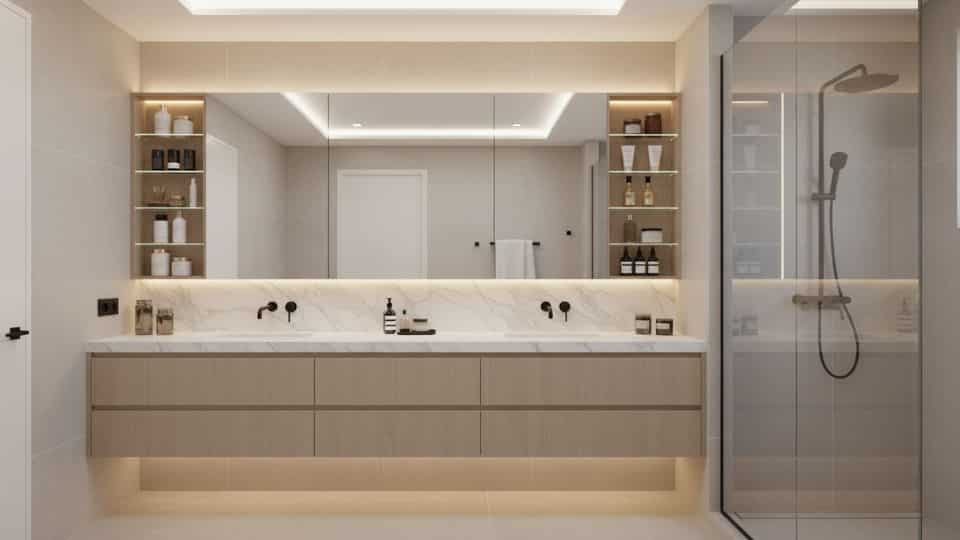 drawer organizers inside vanities