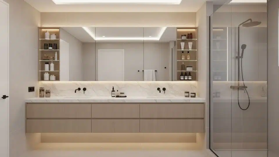 drawer organizers inside vanities