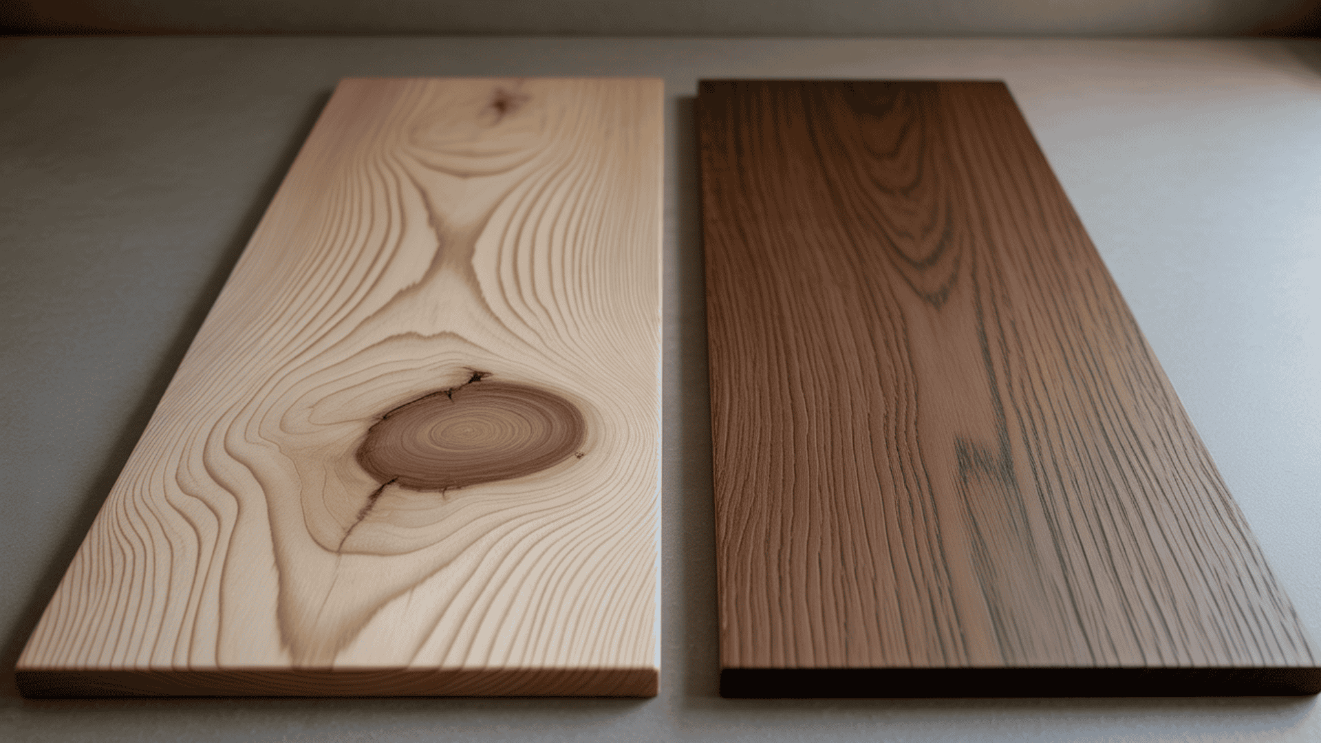 key differences between oak and walnut