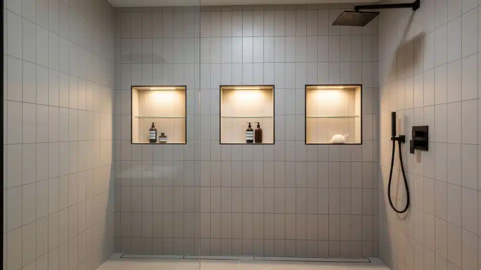 minimalist built in niches