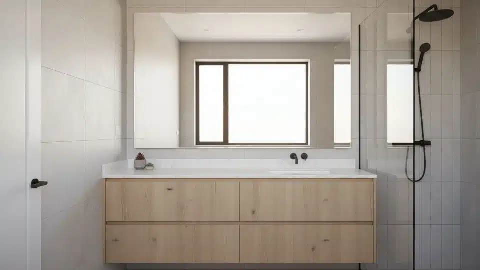 oversized mirrors to reflect light