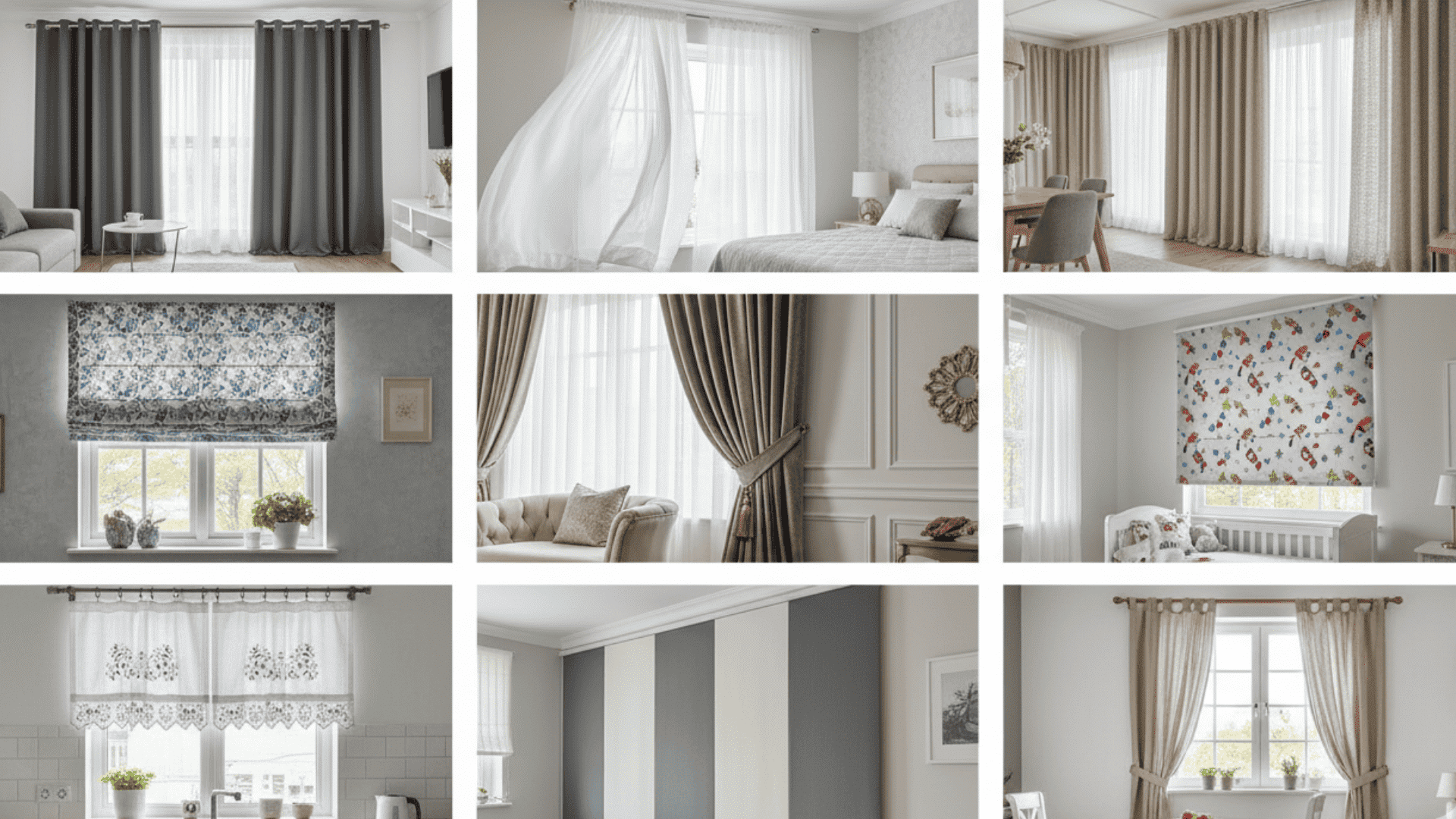 types of curtains