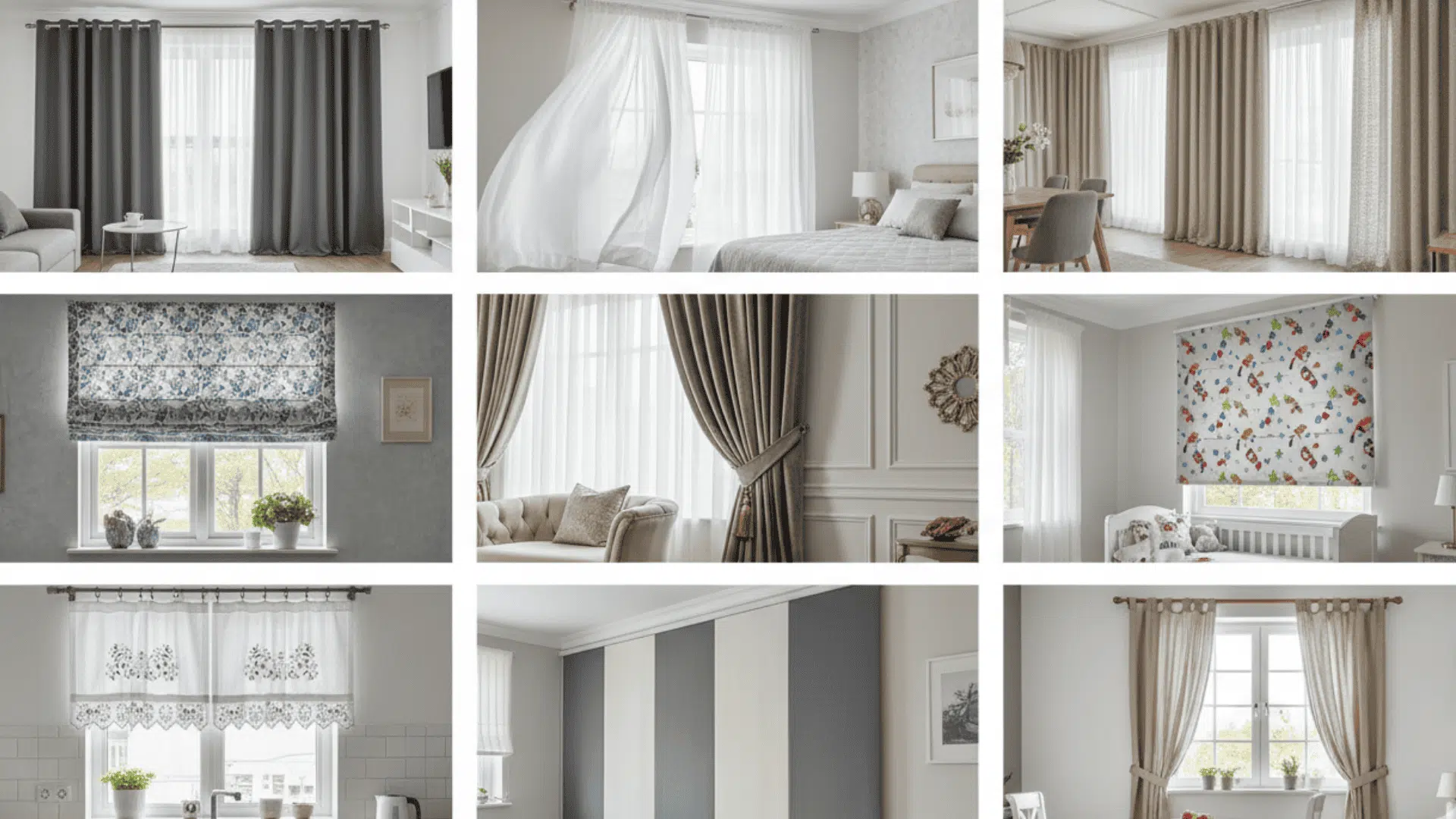 types of curtains