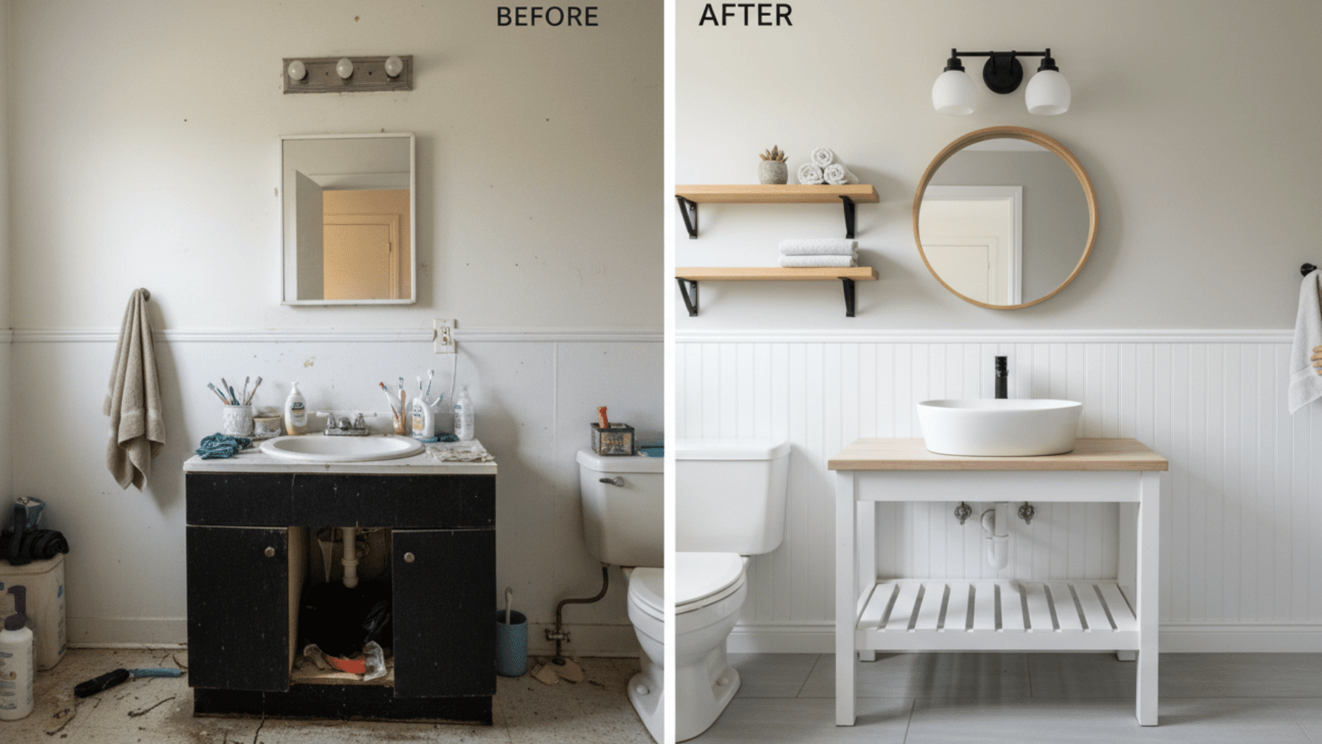 DIY Process for Small Budget Bathroom Projects