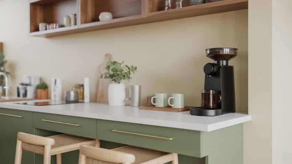 coffee bar on a kitchen island end (1)