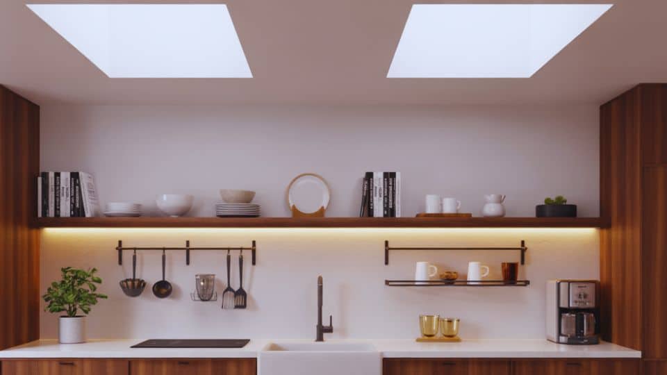 coffee bar with magnetic storage